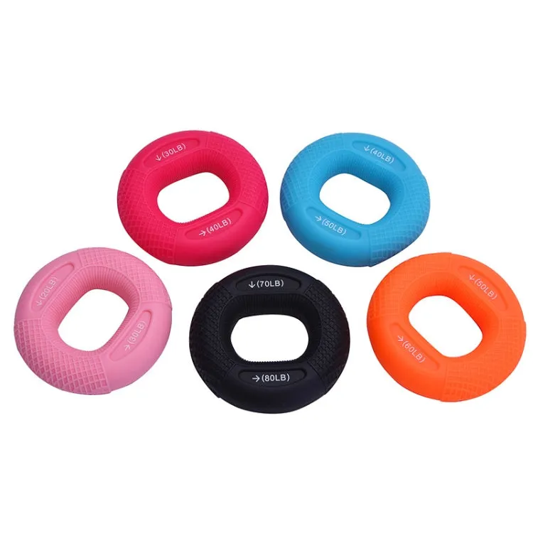 Adjustable Strength Silicone Gripper Arm Muscle Strength Rehabilitation Training Fitness Equipment, Colour: 70 / 80LB（Black）