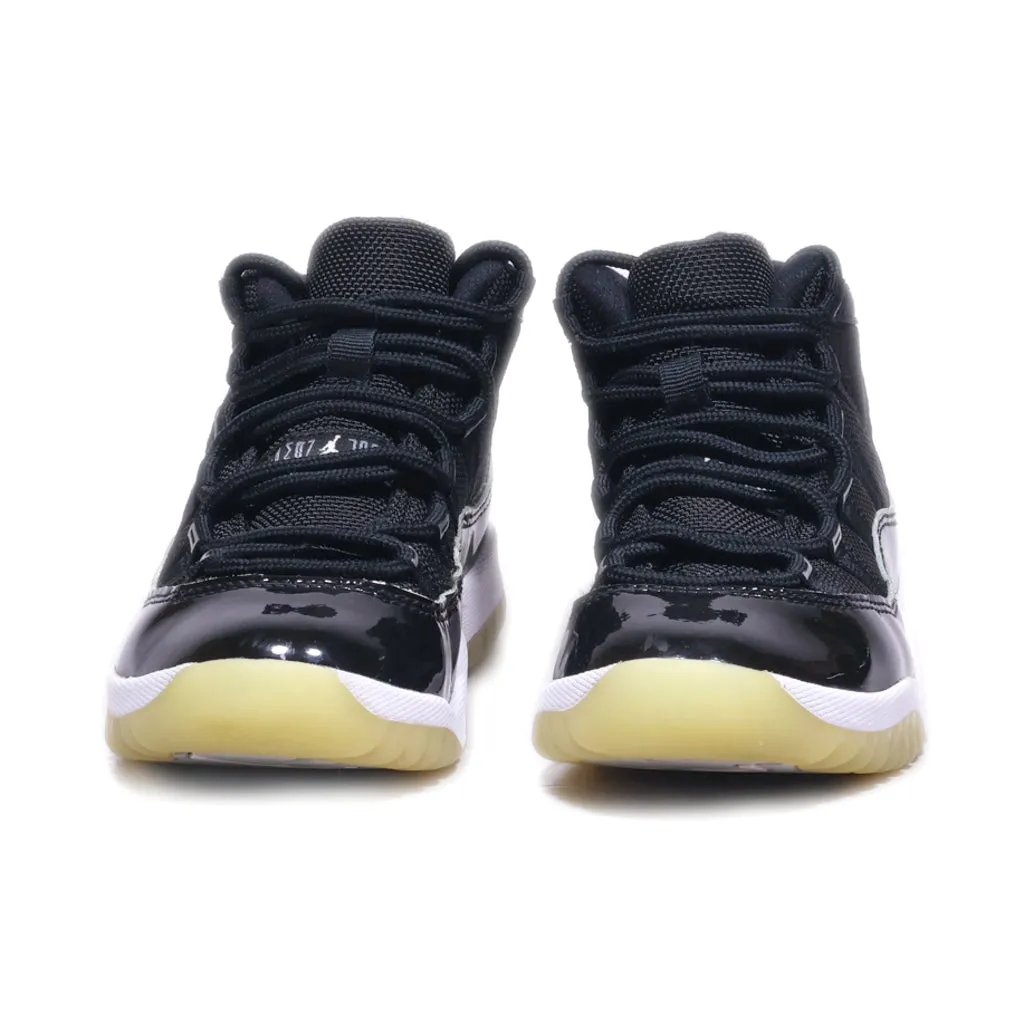 Air Jordan 11 Retro Sport Shoes Fabric Black Colour For Kids