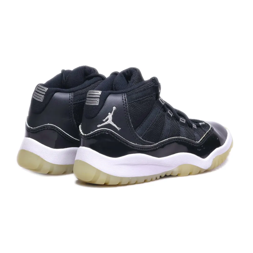 Air Jordan 11 Retro Sport Shoes Fabric Black Colour For Kids