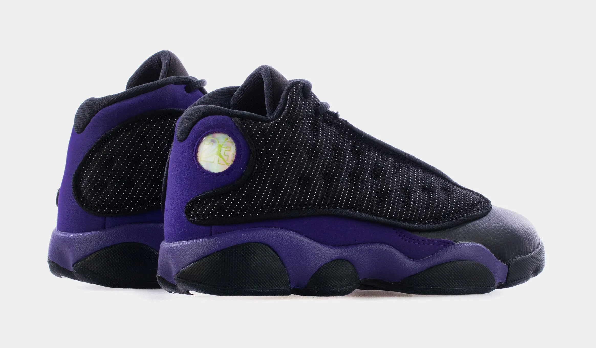 Air Jordan 13 Court Purple Preschool Lifestyle Shoes (Black/Purple) Free Shipping
