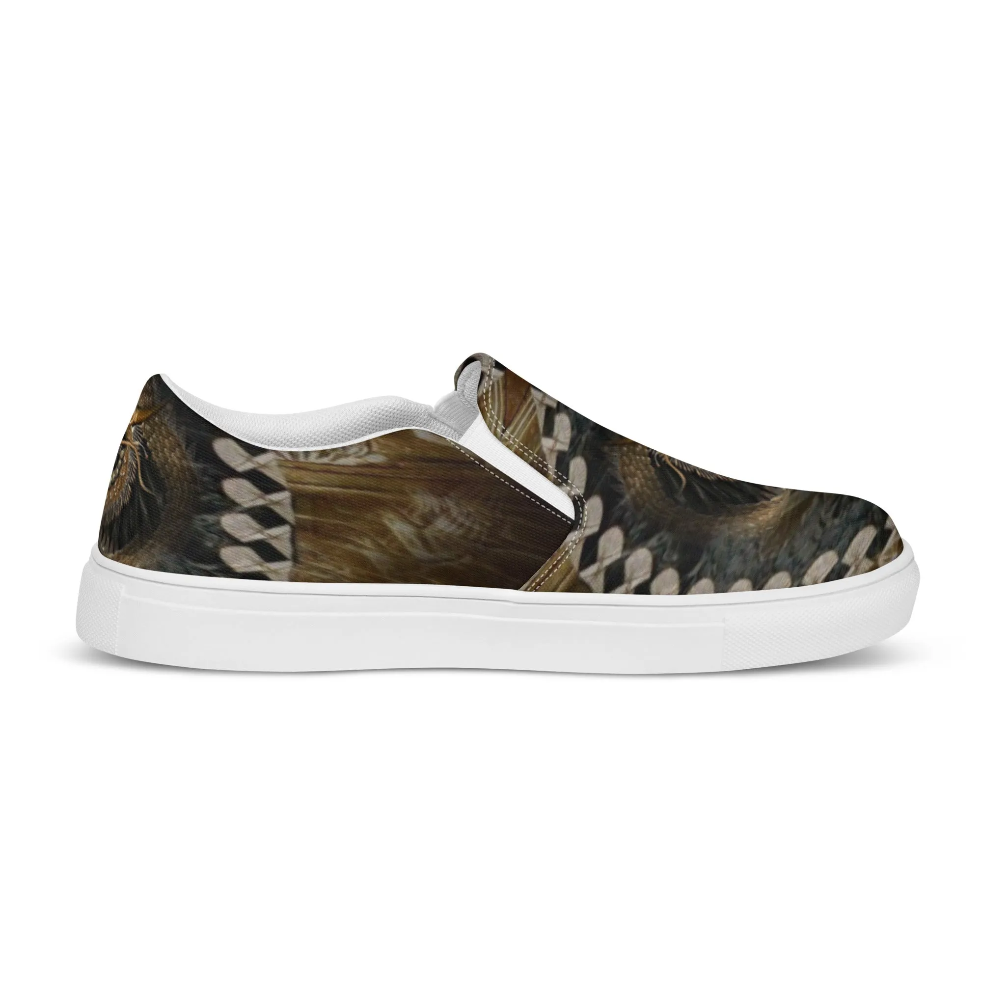 Asian Dragon Men’s Slip-on Canvas Shoes