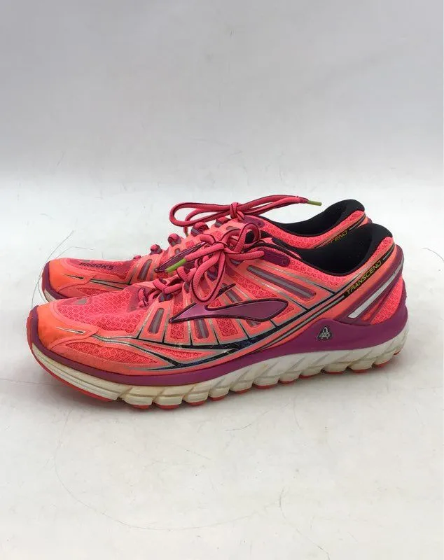 Brooks Women's Transcend Ultimate Ride Pink Purple Athletic Shoes - Size 10.5