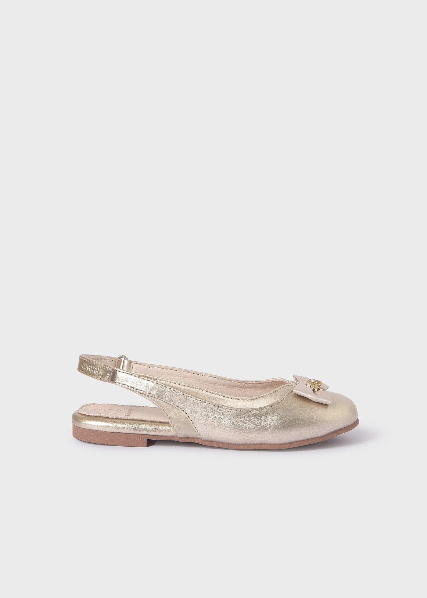 Girls Bow Ballet Flats Sustainable Leather