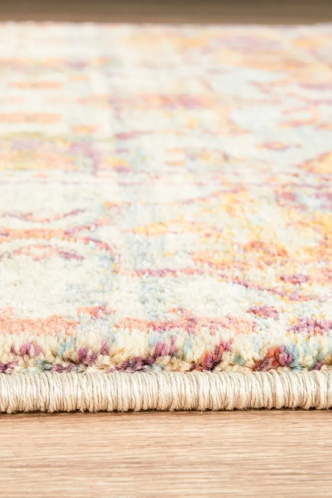 Helena Traditional Floral Multi Colour Modern Floor Rug Runner