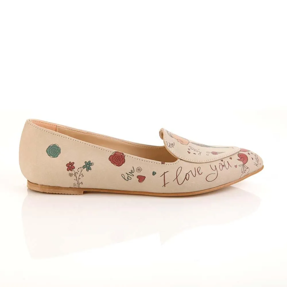 I Love You Ballerinas Shoes OMR7206
