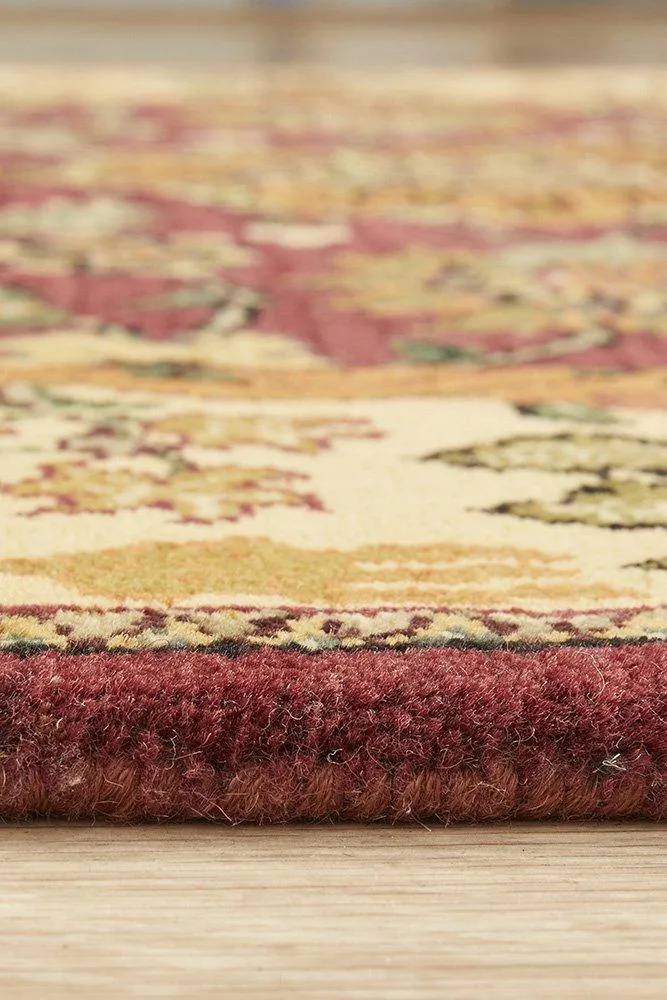 INDIAN HAND KNOTTED JAYPORE ROSE 183X120CM
