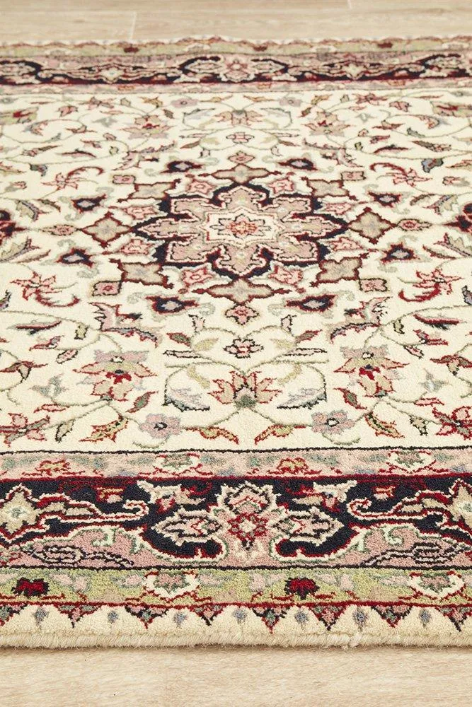 INDIAN HAND KNOTTED PERSIAN DESIGN-200X117CM