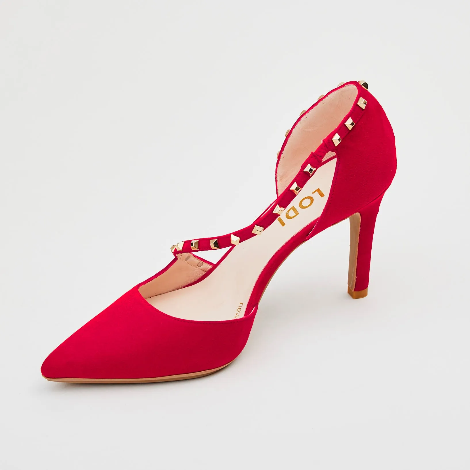Lodi Red Suede Court Shoes