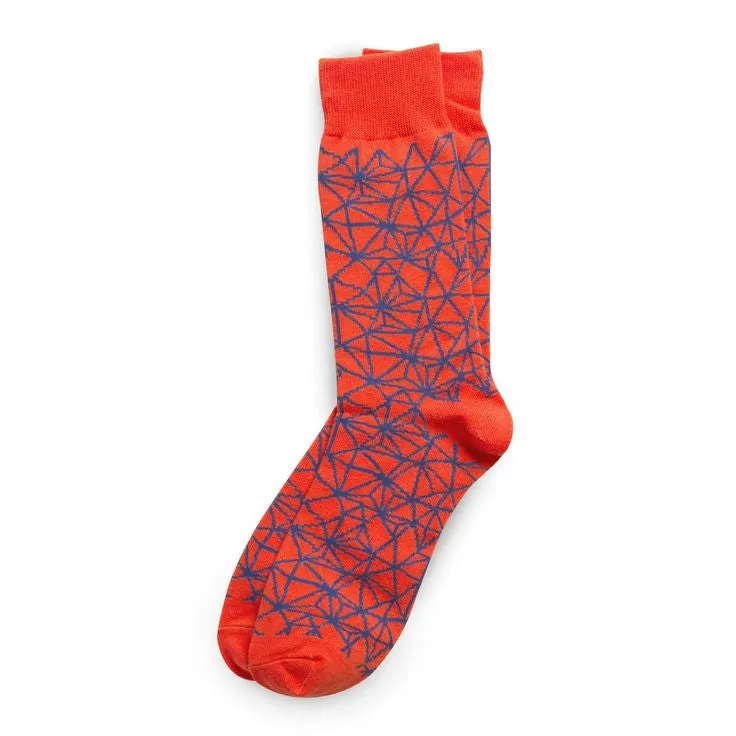 Richer Poorer - Automahn Orange Socks