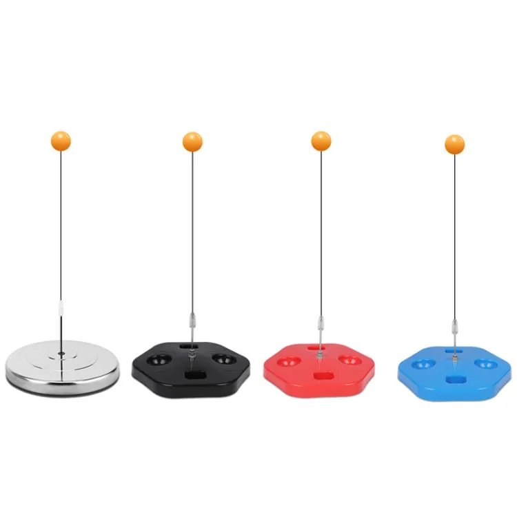 Single Table Tennis Trainer Elastic Flexible Shaft Fixed Ball Training Device, Specification: Black With Racket