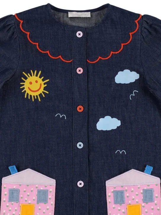 Stella McCartney Kids   Cotton denim dress 