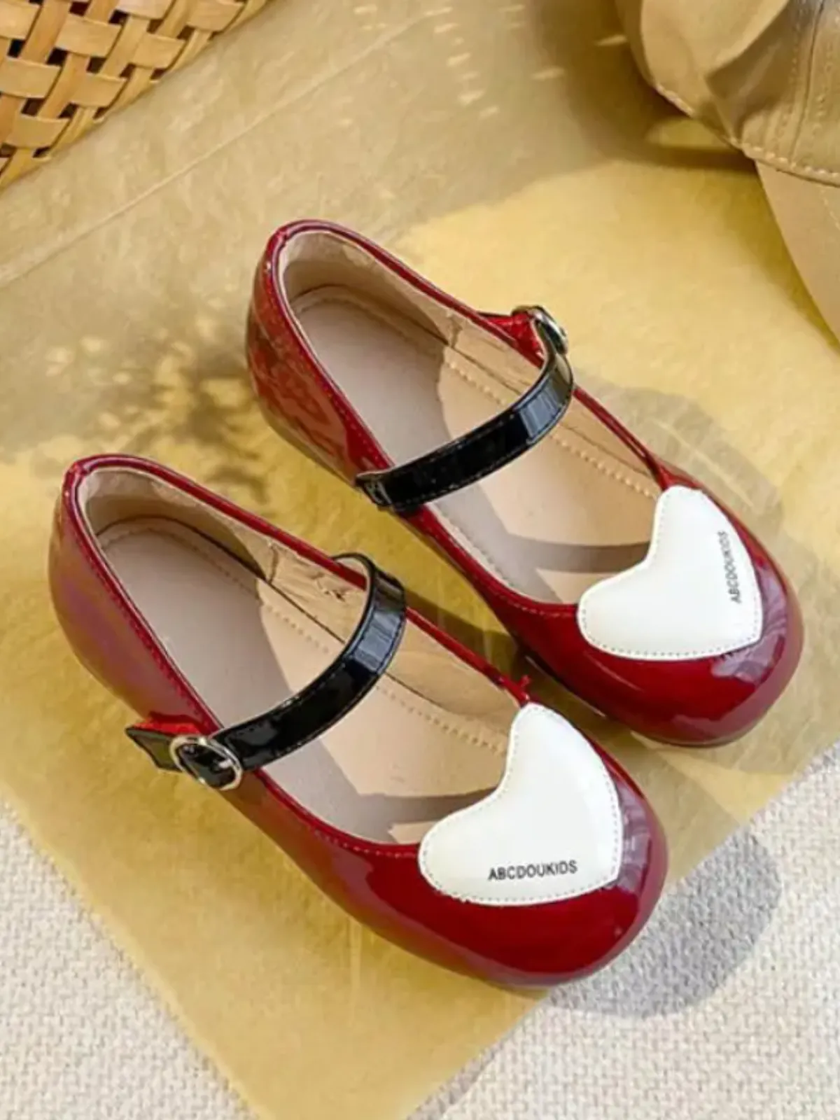 Sweetheart's Day Out Heart Toe Mary Jane Shoes By Liv and Mia
