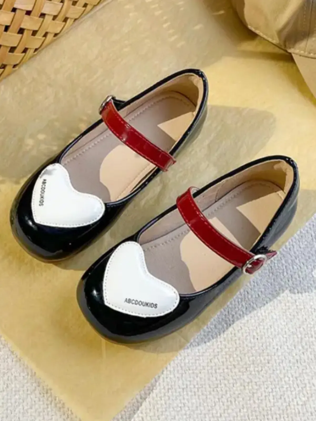 Sweetheart's Day Out Heart Toe Mary Jane Shoes By Liv and Mia