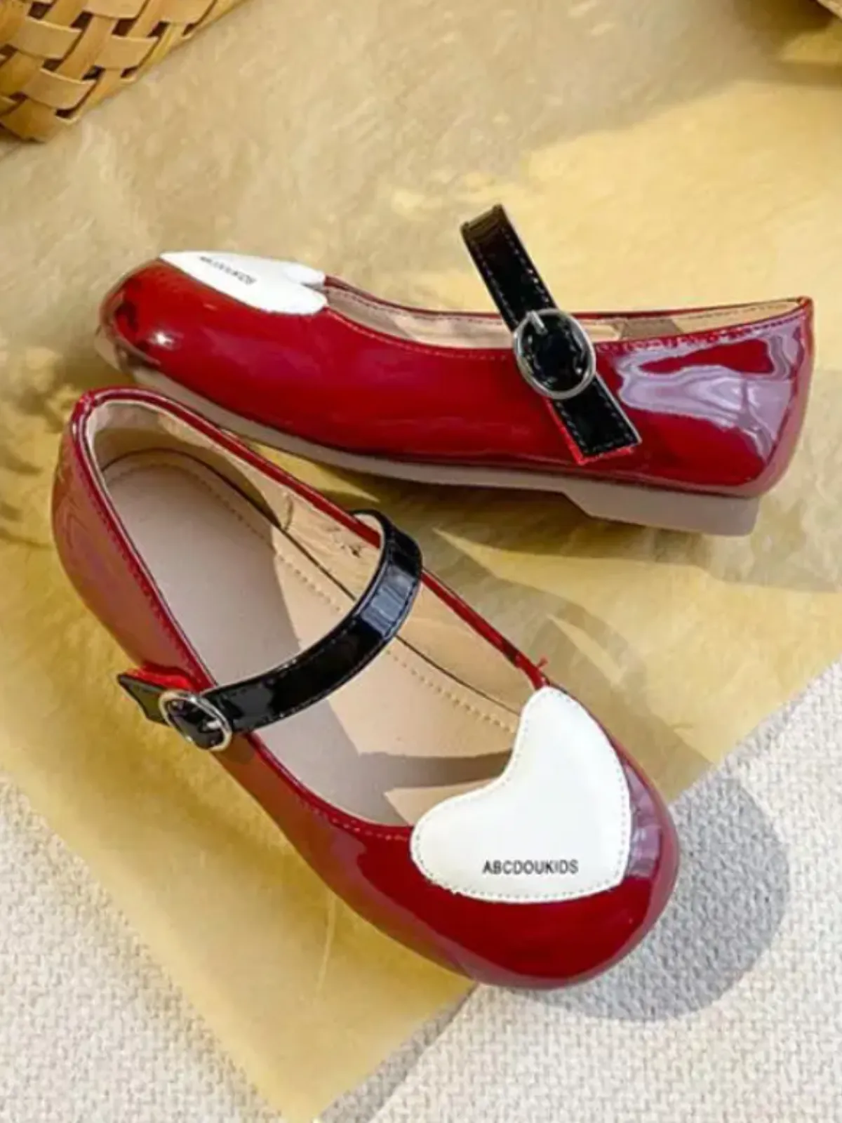 Sweetheart's Day Out Heart Toe Mary Jane Shoes By Liv and Mia